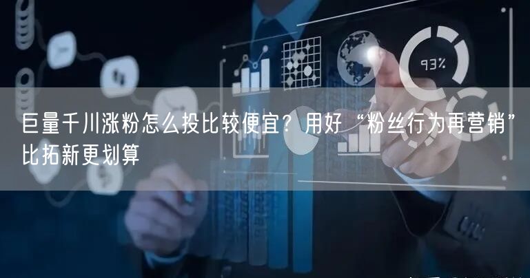 巨量千川涨粉怎么投比较便宜？用好“粉丝行为再营销”比拓新更划算