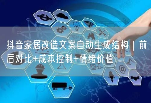 抖音家居改造文案自动生成结构｜前后对比+成本控制+情绪价值